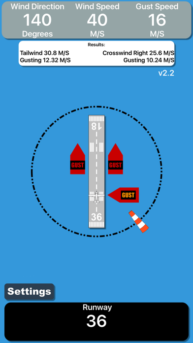 Runway Wind Calculator Screenshot 4