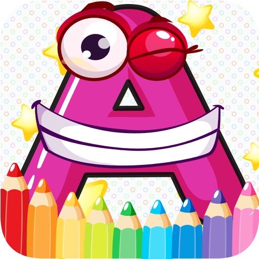 alphabet free printable coloring pages for kids iOS App