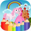 Princess Coloring Book - All In 1 Fairy Tail Draw Paint and Color Games HD For Preschool Toddler Girls and Boys