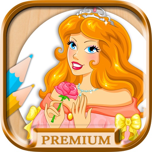 Paint and color princesses - Educational game for girls princesses fingerprinting - PREMIUM