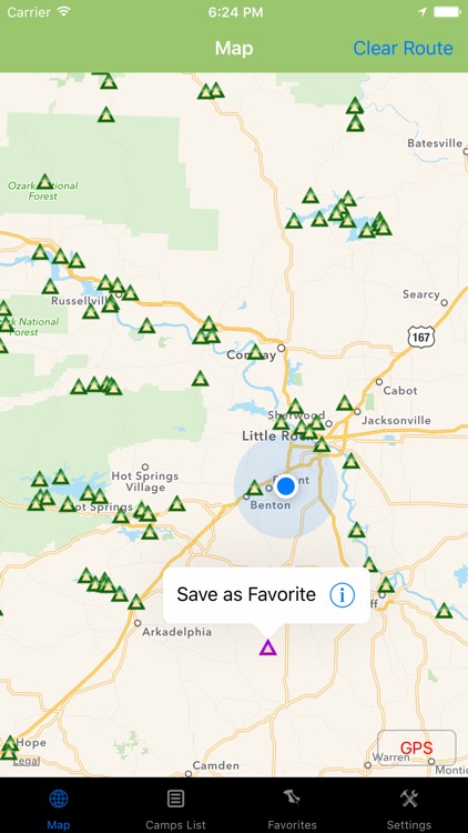 Arkansas – Camping & RV spots