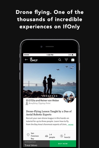 IfOnly - Access Local VIP Experiences, Activities, and Tours in San Francisco, Los Angeles, New York City screenshot 4
