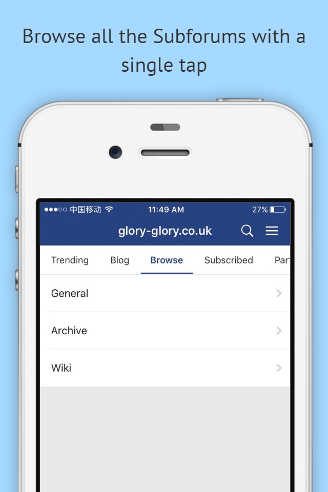 glory-glory.co.uk screenshot 2