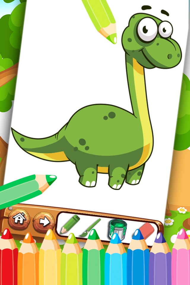123 dinosaur coloring pages : all in one dino coloring book for kids screenshot 4