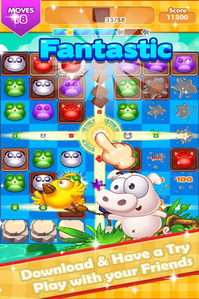 Lovely Pets Garden Mania:Match 3 Free Game screenshot 2