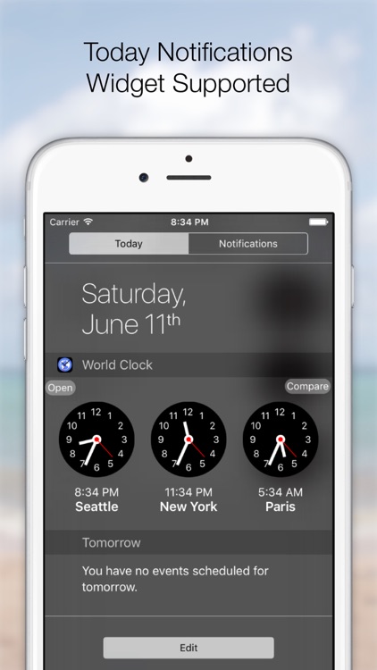 World Times & Alarm - Widget screenshot-0