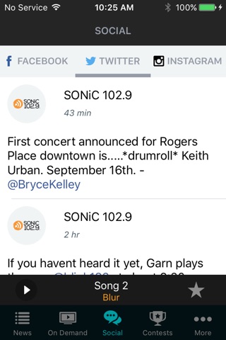 SONiC 102.9 Edmonton screenshot 3