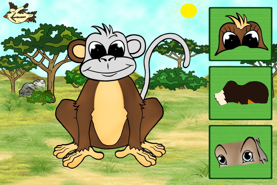 Веселі тварини - розвиваюча гра пазл для дітей screenshot 3