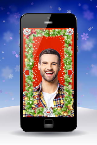 Christmas Photo Montage – Face Morph With Santa Costume Edit.or & Holiday Sticker.s screenshot 3