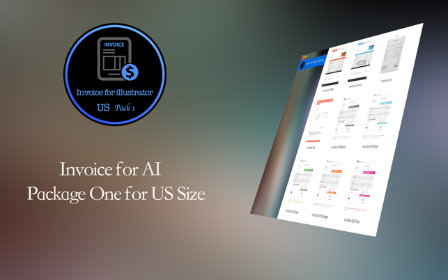 Invoice for Adobe illustrator - Package One for US Size(圖5)-速報App