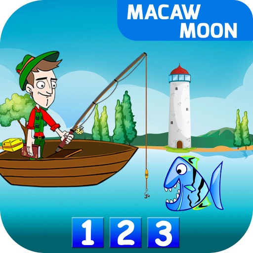 Fisherman Math: Number operation learn for kids - Macaw Moon icon