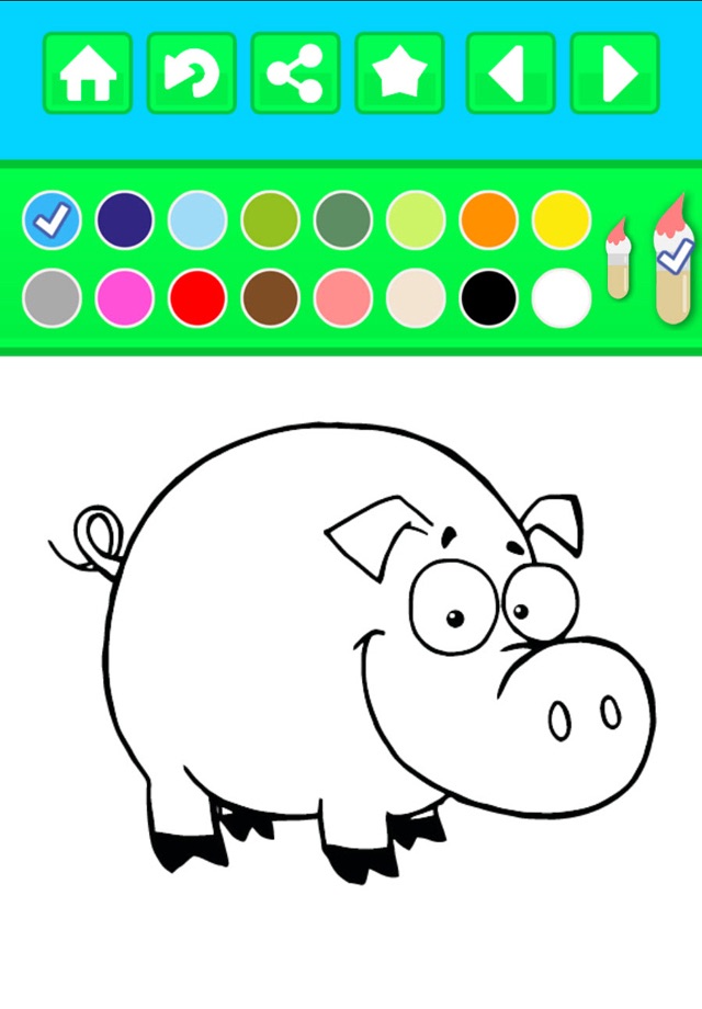 Farm Animals Peekaboo Coloring Book - Free Kids Printable Pages screenshot 3