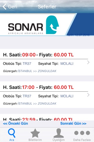 Sonar Turizm screenshot 2
