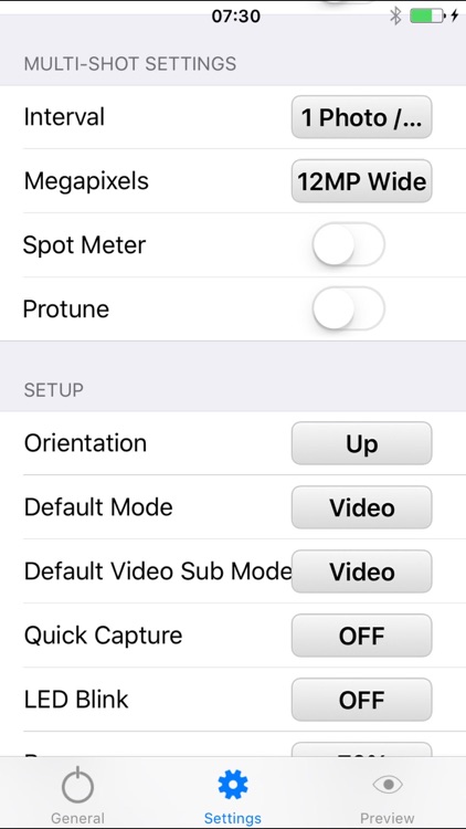 Camera Control - For Hero Cameras