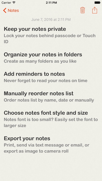 Lock Notes - Passcode Protect