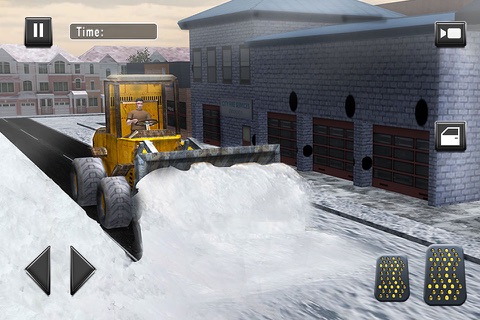 Real Snow Plow Truck Simulator 3D – Operate Heavy Excavator Crane to Clear the Ice Road screenshot 4