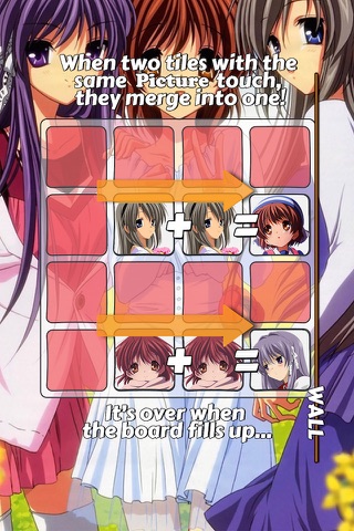 2048 PUZZLE " Clannad " Edition Anime Logic Game Character.s screenshot 2