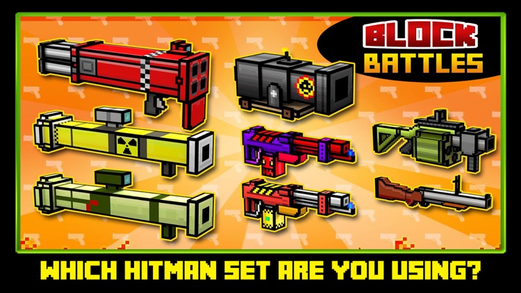 Block Battles City Crime Defense : Pixel war Gun-Craft Sniper Shooting Games
