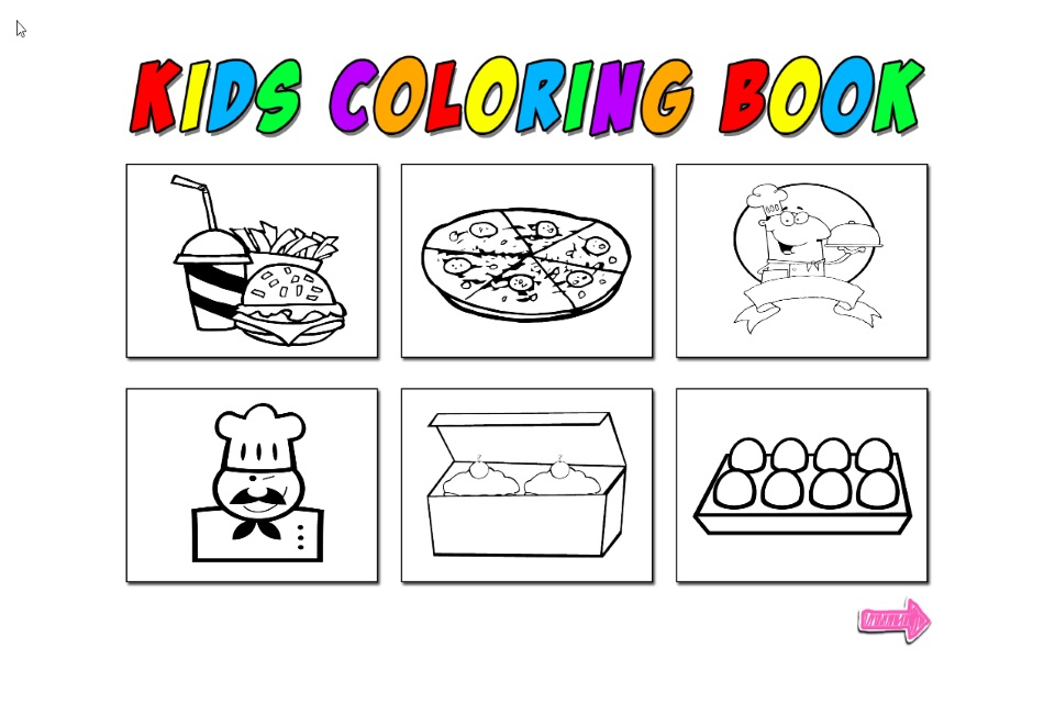 Kids Coloring Food screenshot 2