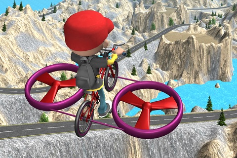 BMX Mountain Bicycle Copter Free screenshot 2