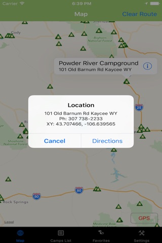 Wyoming – Camping & RV spots screenshot 4
