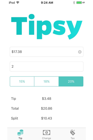 Tipsy Free Tip Calculator screenshot 2