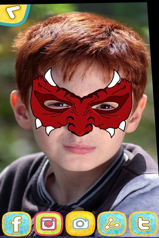 Sticker Face Painting Mask Game – Create Funny and Scary Picture.s for iPhone screenshot 3