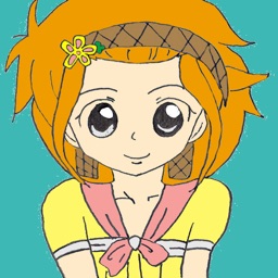 Kids Coloring Book - Cute Cartoon Yukari