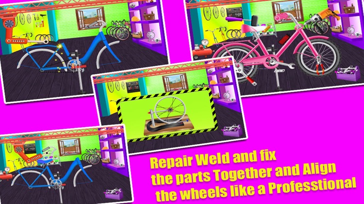 Crazy Cylce Wash and Repair Salon Kids Games