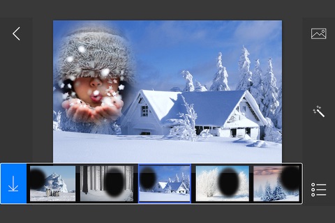 Snowfall Photo Frames - make eligant and awesome photo using new photo frames screenshot 3