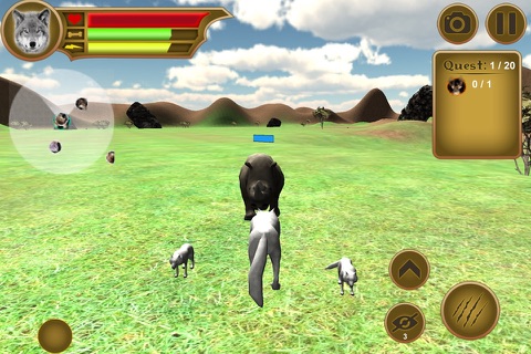 Wild Wolf Simulator 3D Games screenshot 2