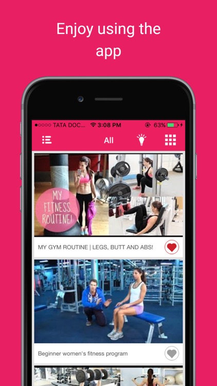 Women Gym Exercise Videos: Healthy fitness workout screenshot-3