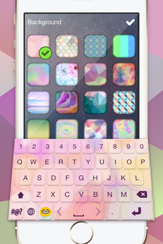 Pastel Color Keyboard – Ultimate Key with Blur.red Background Skins & Cute Font.s screenshot 3