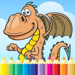 Dragon Dinosaur Coloring Book - Drawing and Painting Dino Game HD, All In 1 Animal Series Free For Kid