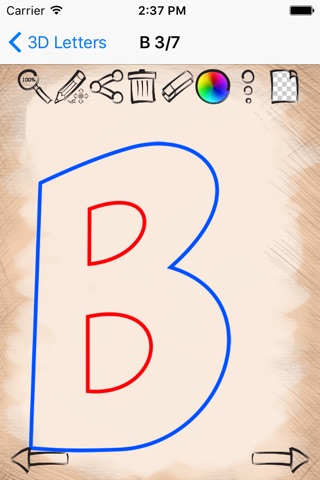 Learn to Draw 3D Letters edition screenshot 3