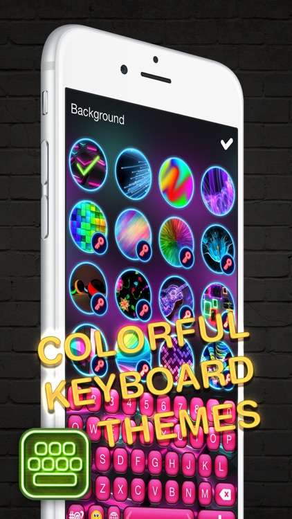 Neon LED Keyboard – Glow Keyboards for iPhone with Colorful Themes and Fonts screenshot-3