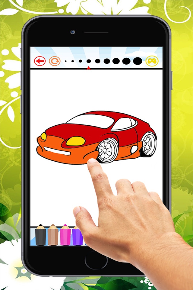 The Car Coloring Book : Educational Learning Games For Kids & Toddler screenshot 2