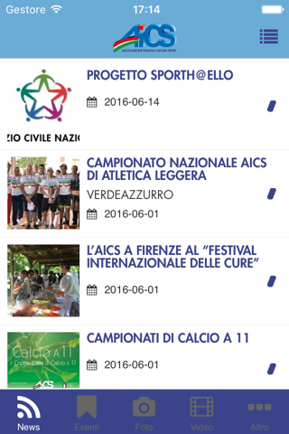 AICS Associazione Italiana Cultura Sport – Direzione Nazionale screenshot 2