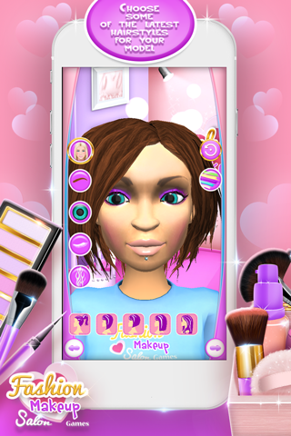 Fashion Makeup Salon Games 3D: Celebrity Makeover and Beauty Studio Game screenshot 2
