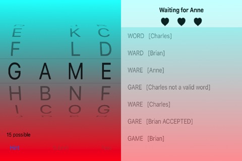 Four Letter Word Game screenshot 2