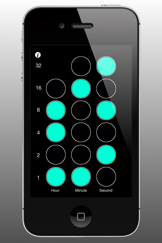 Big binary clock screenshot 4