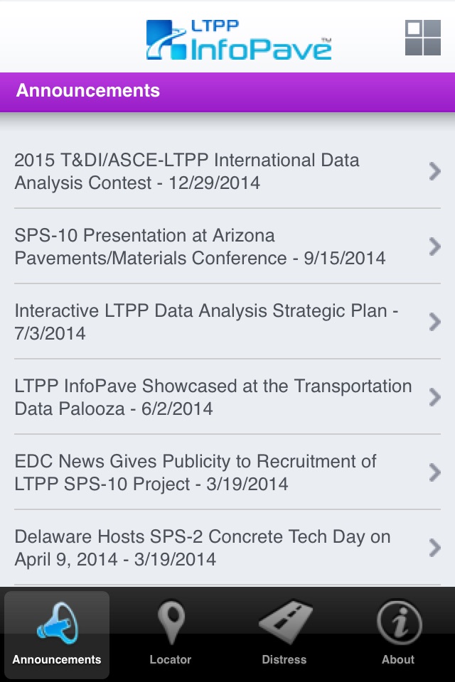 LTPP InfoPave Mobile screenshot 2