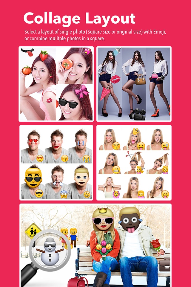 Emoji Selfie Collage Editor screenshot 2