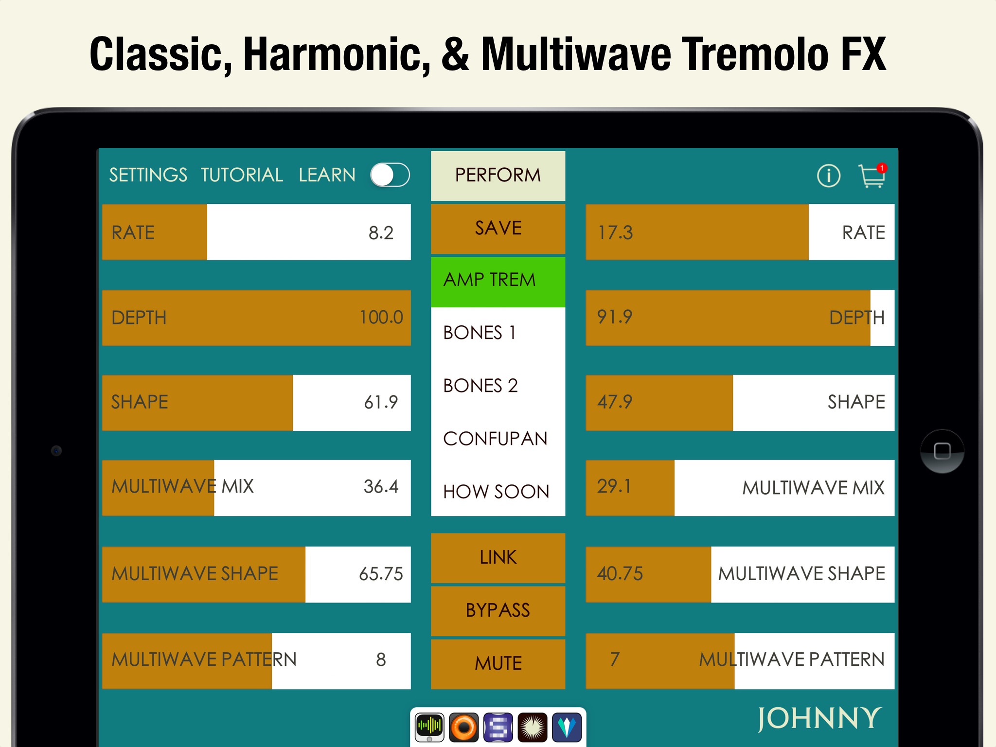 Johnny - Multiwave Tremolo FX screenshot 2