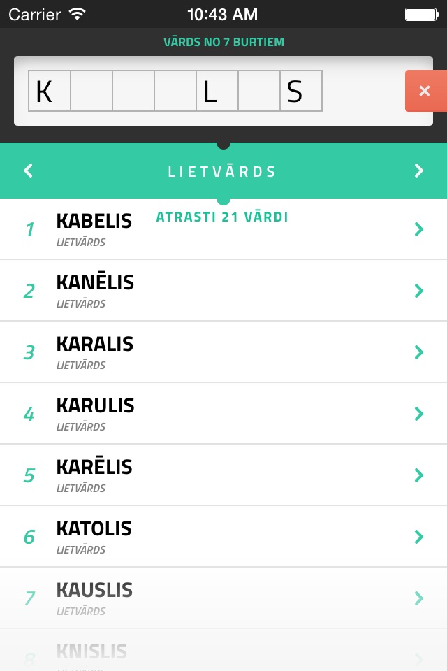 Riekstkodis screenshot 3