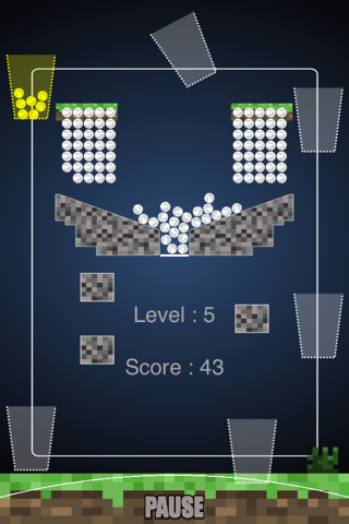 Mine Pong Physics Game - 100 Crafty Balls Challenge screenshot 3