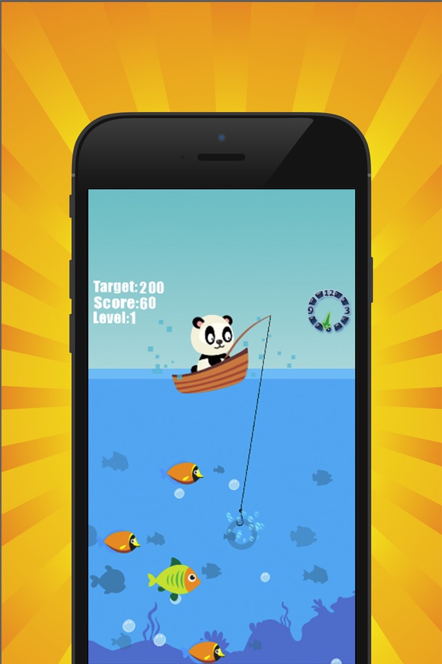 Panda fishing game for children age 2-5 screenshot 3