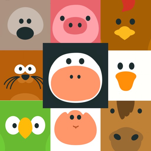 Square Animals Memory iOS App