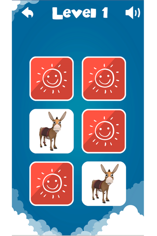 Animals Memory Game For Kids - náhled