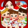 Mommy's Christmas Newborn Baby Salon - My Xmas Santa Makeover Doctor Games for Girls!